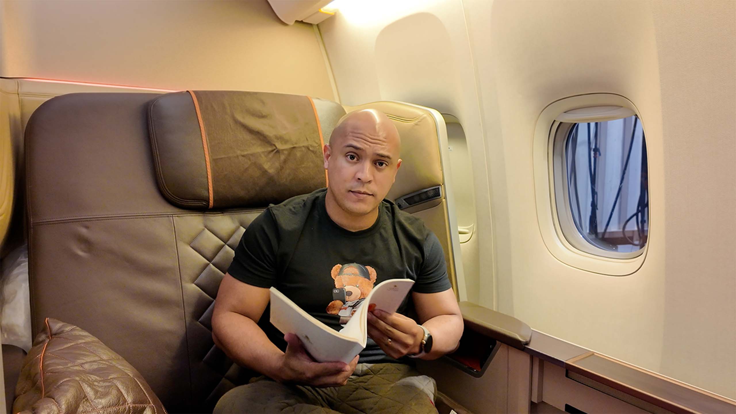 Singapore Airlines First Class in a Fifth Freedom Flight